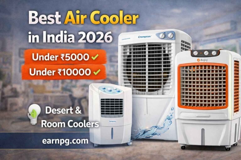 Best Air Cooler in India 2026 – Top Desert & Room Coolers (Under ₹5000 & ₹10000)